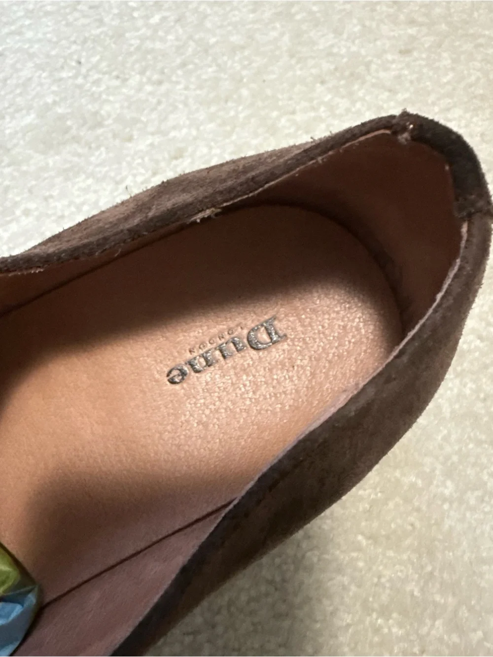 Dune London Men's Brown Suede Rhode Island Double Monk Strap Shoes 44